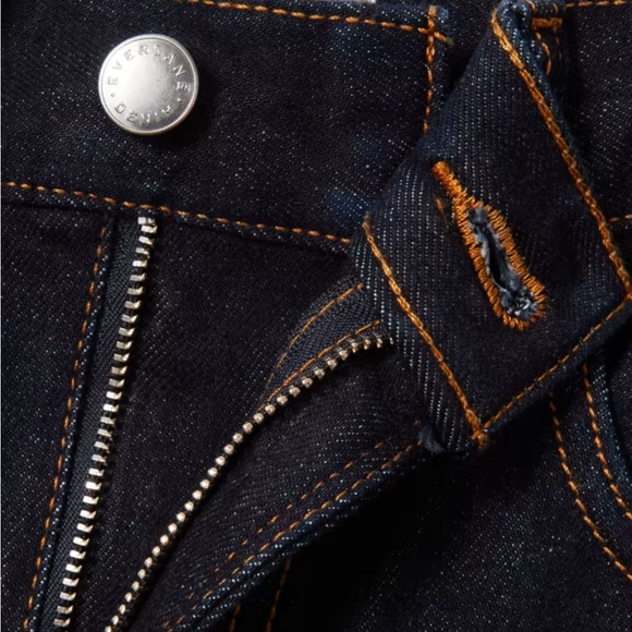 Everlane -The Organic Cotton Slim-Fit Jean. 35x32. Dark Indigo - Picture 4 of 8